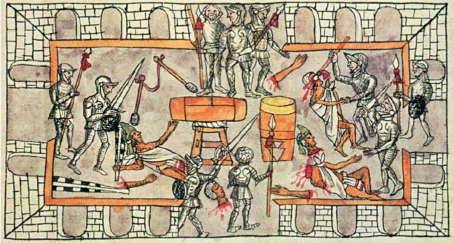 aztecas contra españoles