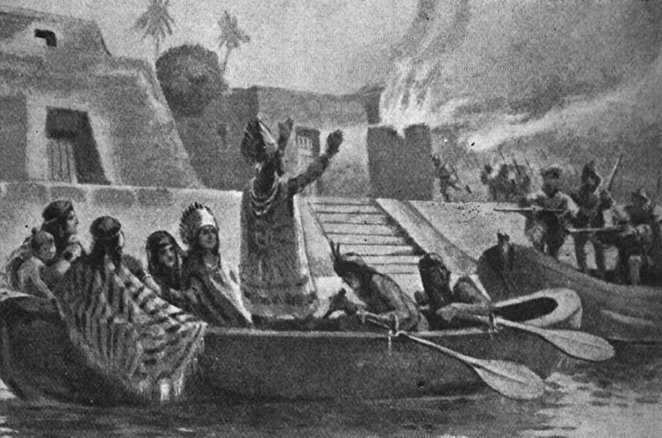 Cuauhtemoc, caída de Tenochtitlan