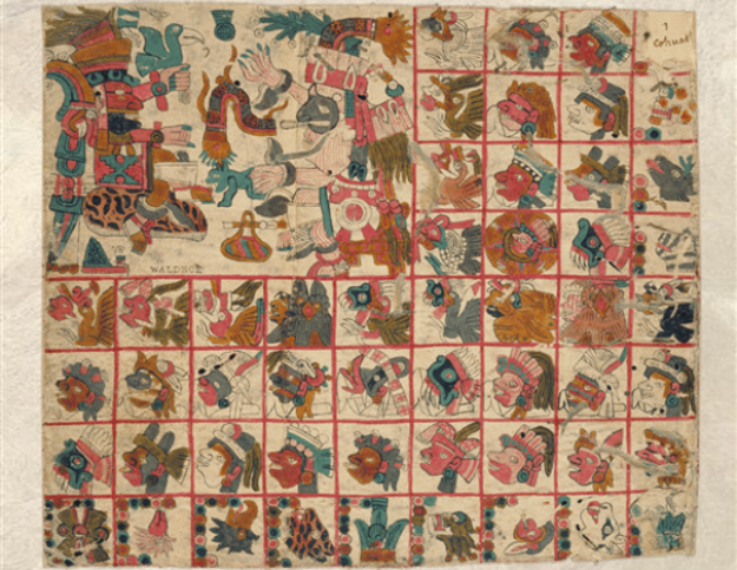 códice indígena Tonalámatl de Aubin