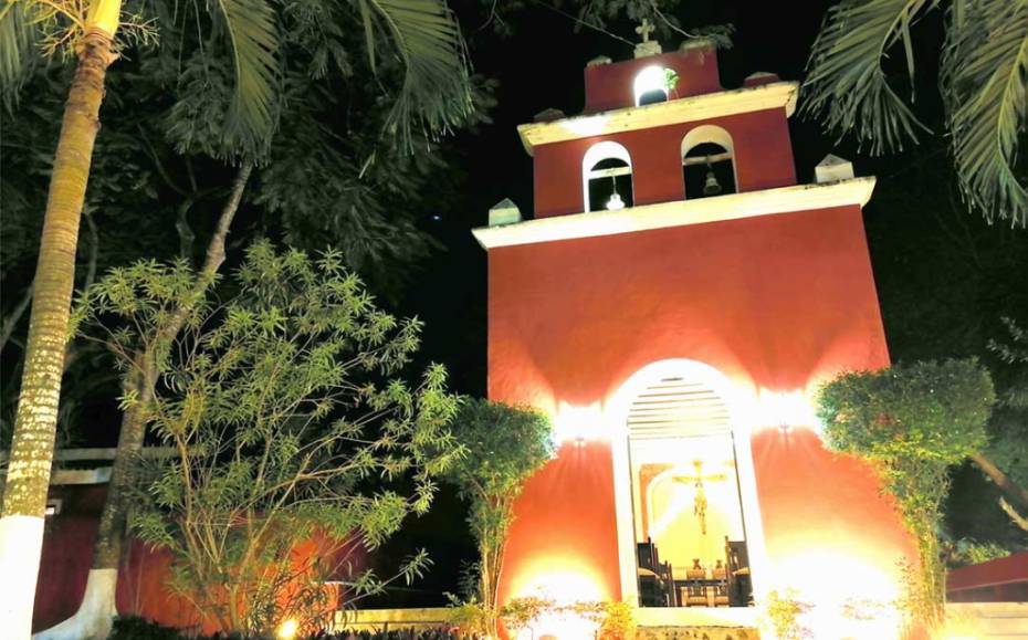 Capilla de la Hacienda Santa Cru en Yucatán